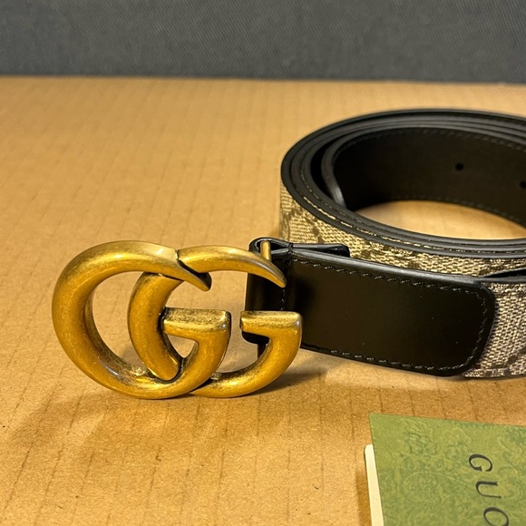 Authentic Gucci Double G Buckle Women Belt size 46/115 - Picture 3 of 9